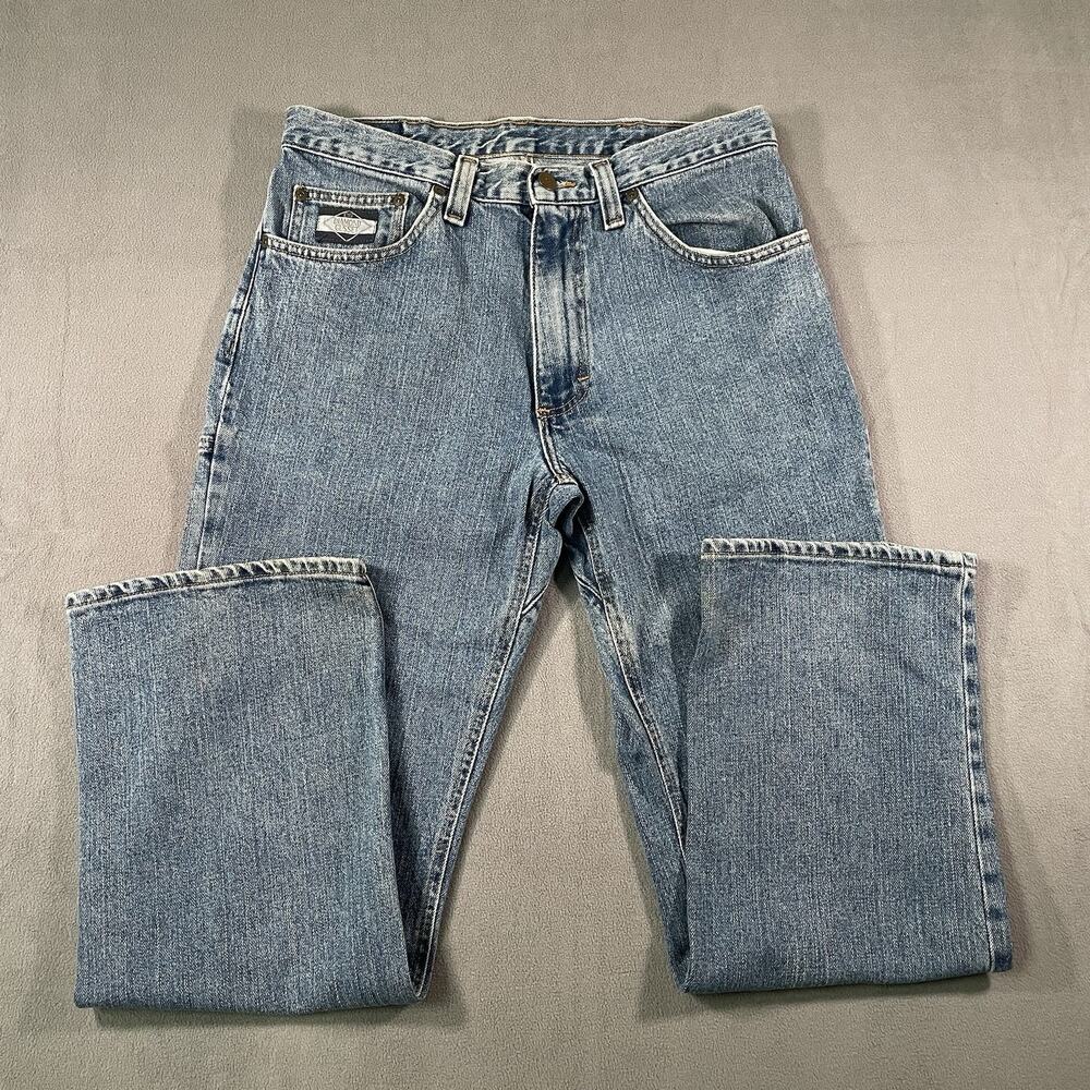 Diamond Gusset Men’s Jeans Zipper Fly Straight Leg Denim Jeans 33x29